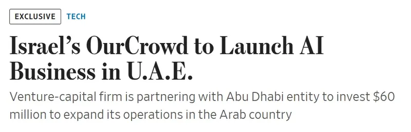Wall Street Journal - OurCrowd UAE